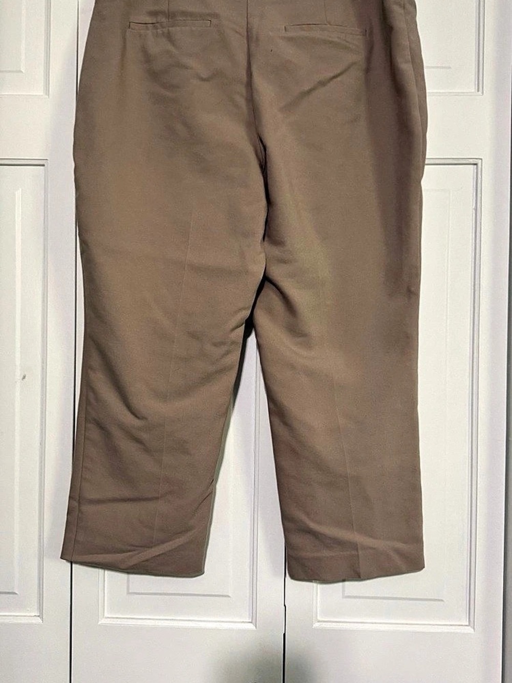 APT. 9 Modern Fit Straight crop Leg Pants in Brown Size 12 - Picture 2 of 6
